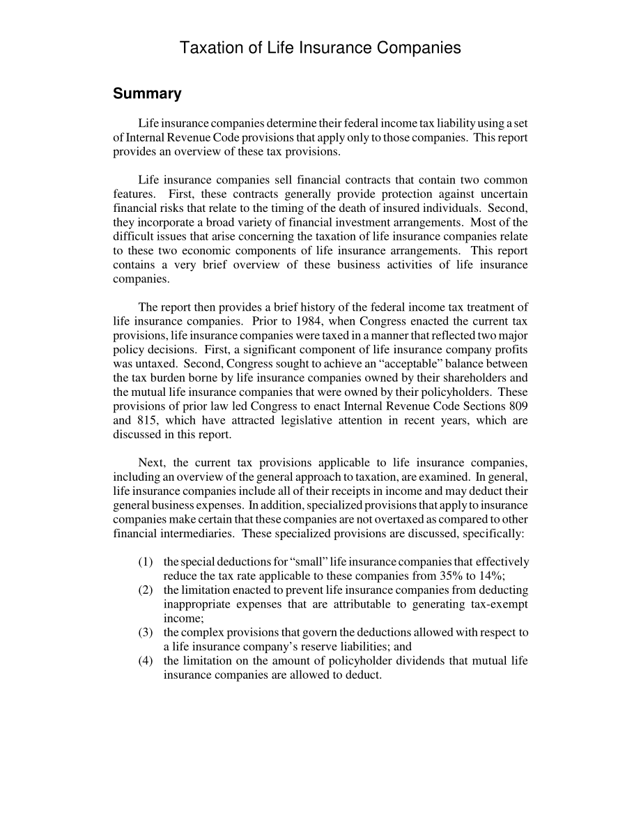 [20031224]RL32180_人寿保险公司的税收.pdf_第2页