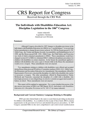[20010112]RS20558_《残疾人教育法》：第106届国会纪律立法.pdf