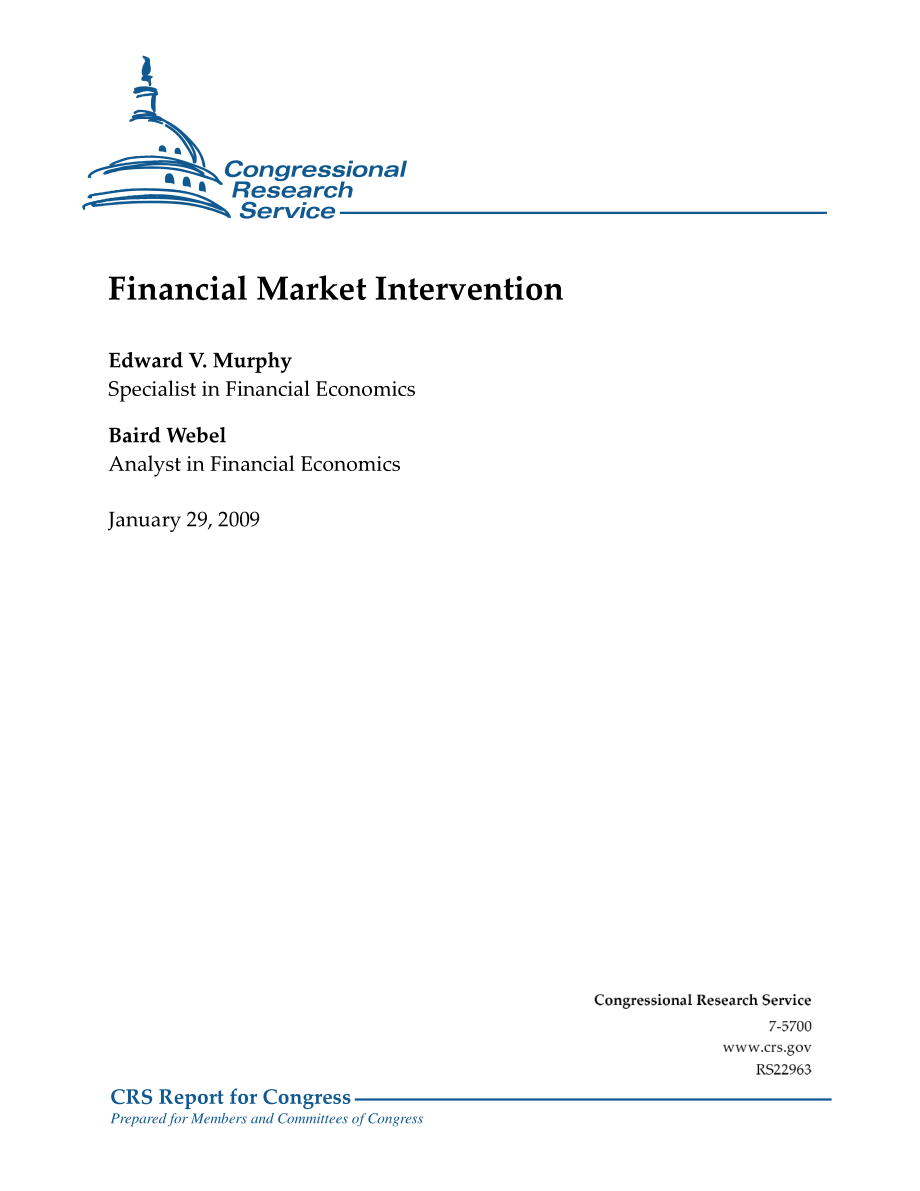 [20090129]RS22963_金融市场干预.pdf_第1页