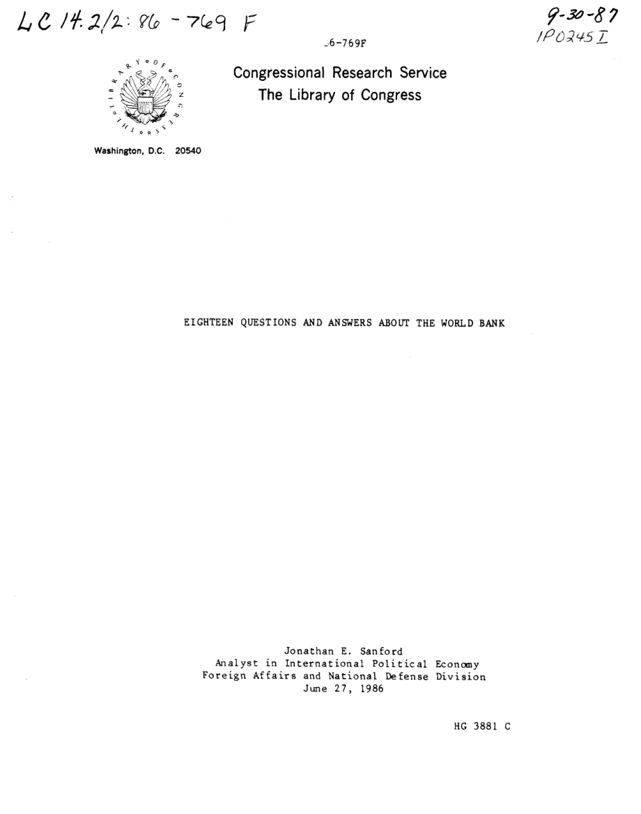 [19860627]86-769F_关于世界银行的十八个问题和答案.pdf_第1页