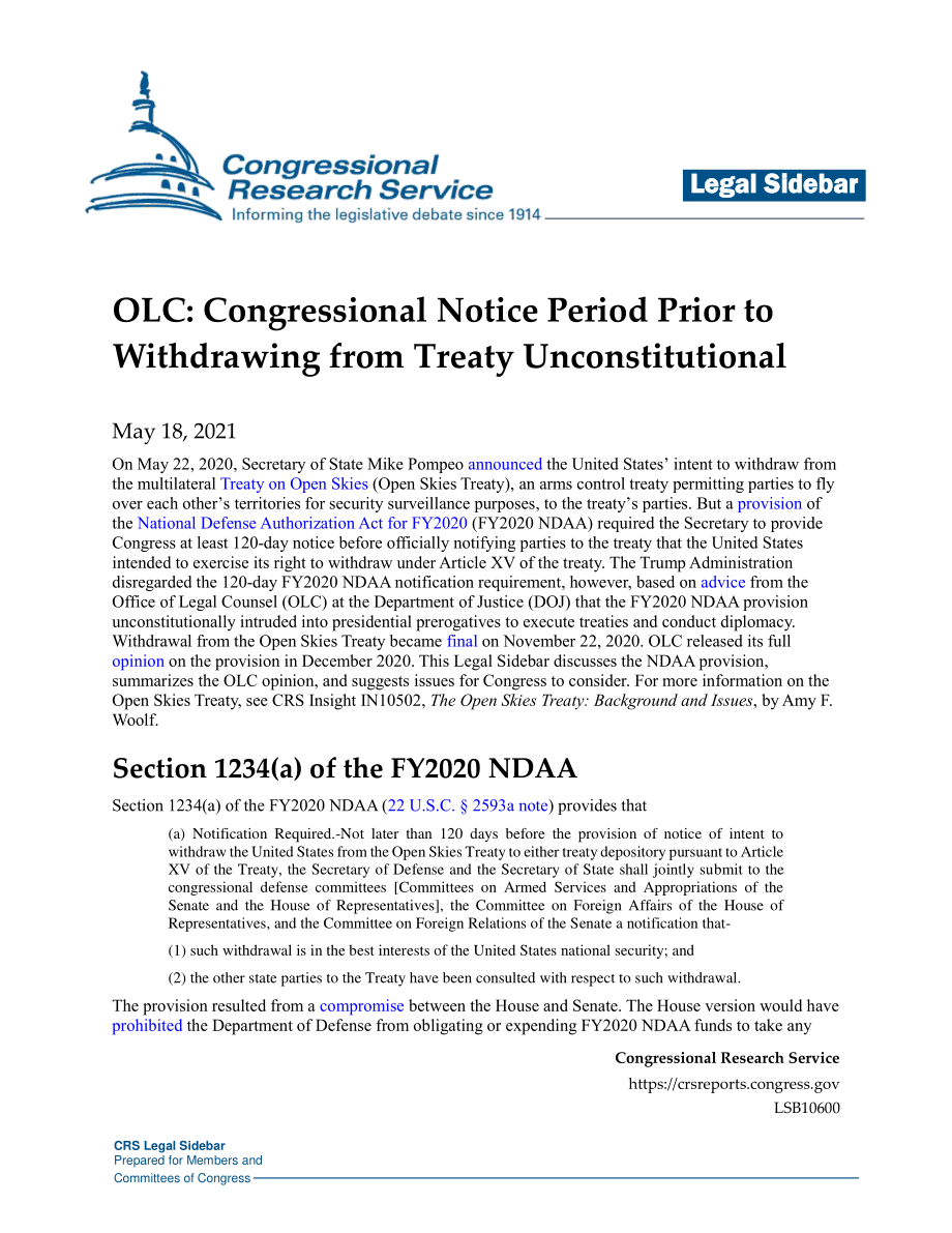 [20210518]LSB10600_OLC：违反宪法退出条约前的国会通知期.pdf_第1页