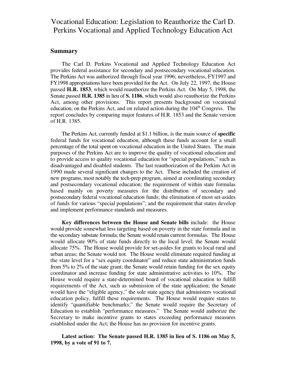 [19980518]97-283EPW_职业教育：重新授权Carl D.Perkins职业和应用技术教育法案的立法.pdf_第3页