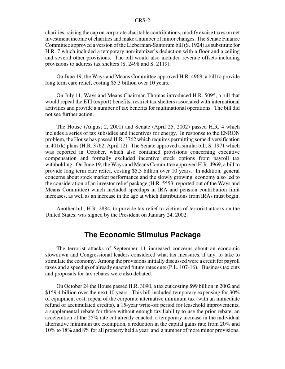 [20030114]RS20264_第107届国会的税收活动.pdf_第2页
