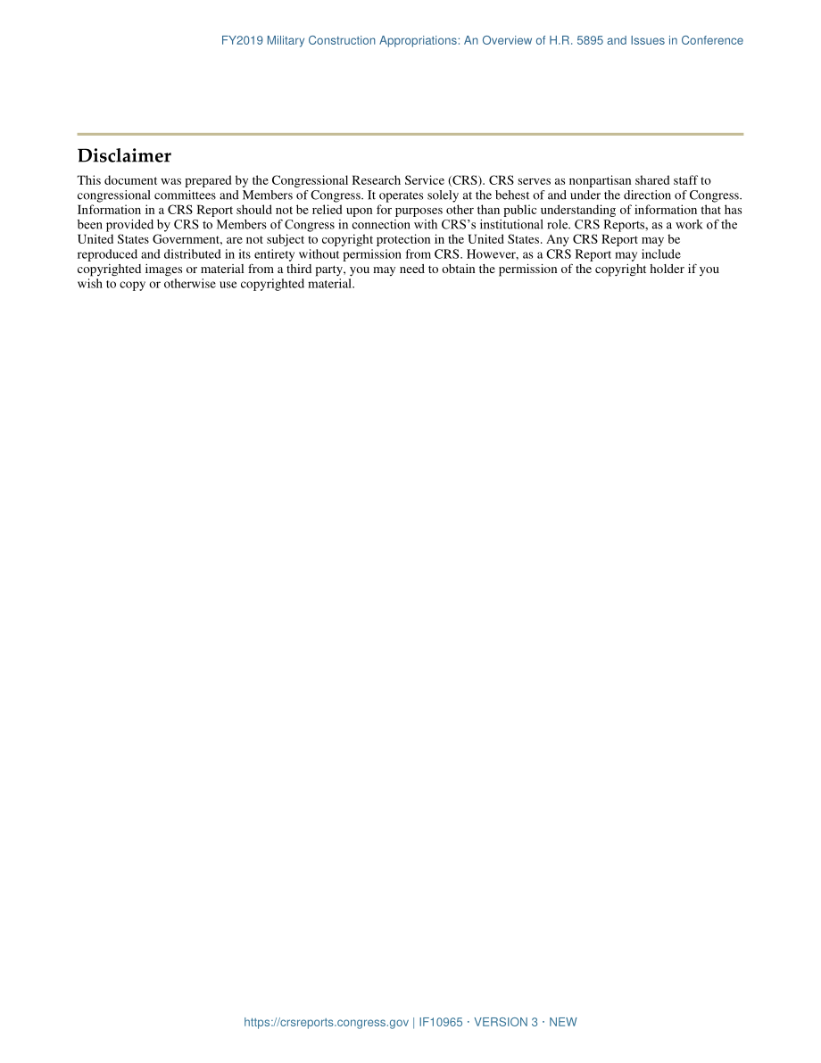 [20180830]IF10965_2019财年军事建设拨款：H.R.概述5895和会议议题.pdf_第3页