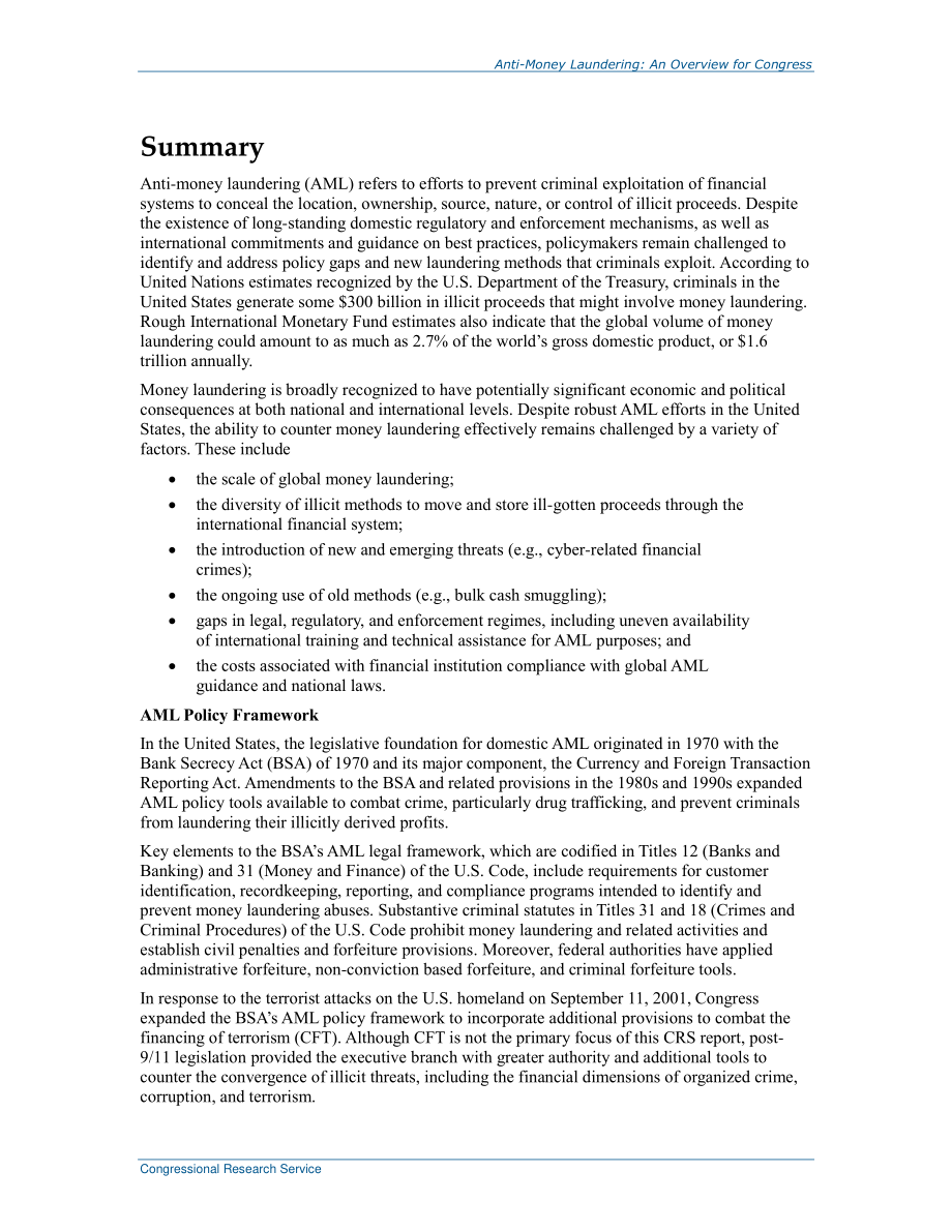 [20170301]R44776_反洗钱：国会概述.pdf_第2页