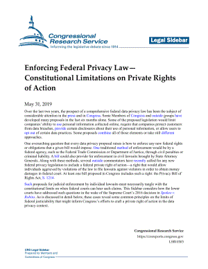 [20190531]LSB10303_执行联邦隐私法宪法对私人诉讼权的限制.pdf