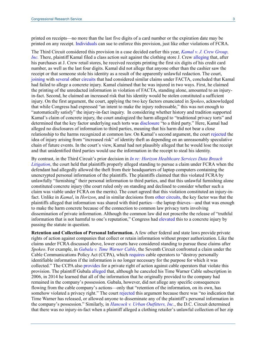 [20190531]LSB10303_执行联邦隐私法宪法对私人诉讼权的限制.pdf_第3页