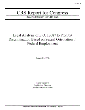 [19980814]98-691_E.O.的法律分析13087禁止联邦就业中基于性取向的歧视.pdf