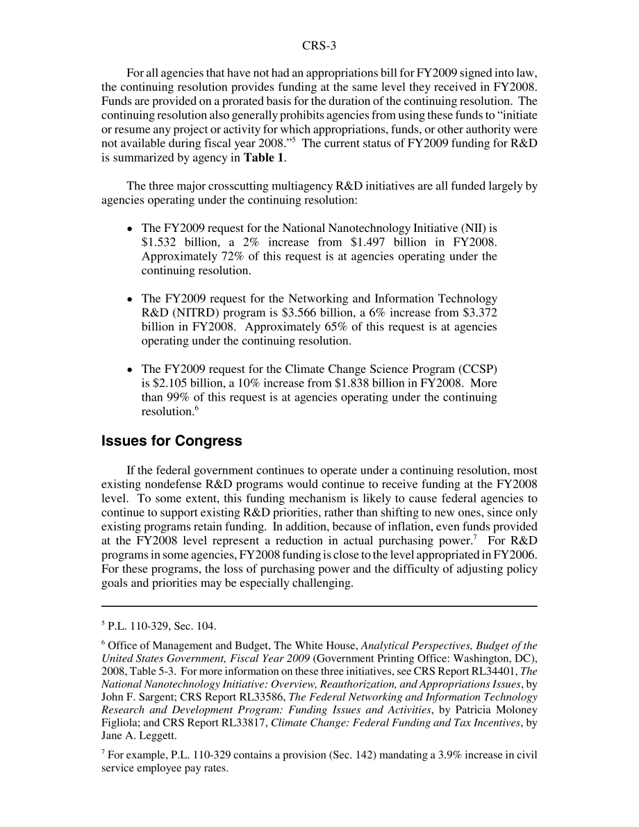 [20081027]RS22978_联邦研发资金：持续处置下运营的可能影响.pdf_第3页