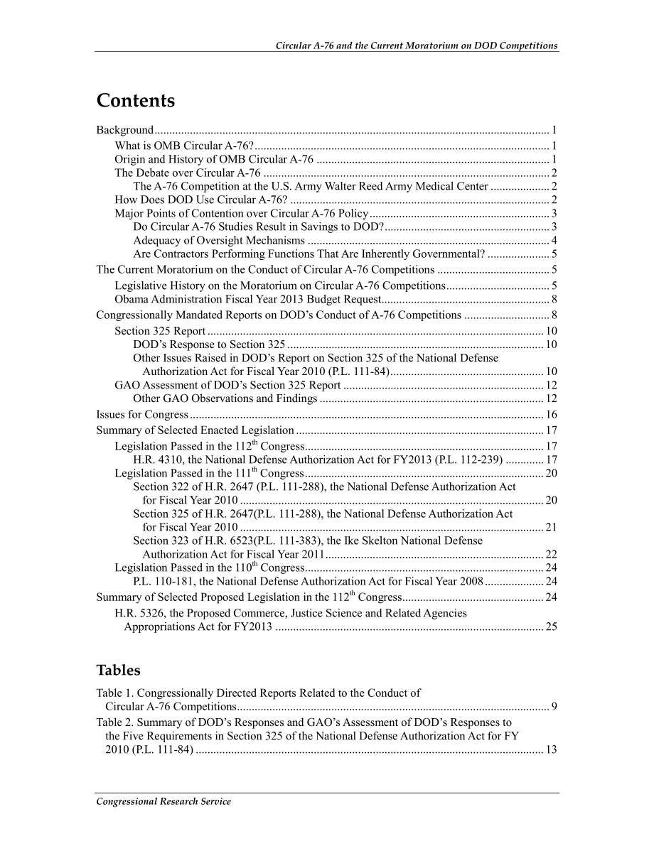 [20130116]R40854_通告A-76和暂停国防部竞赛：国会背景和议题.pdf_第3页