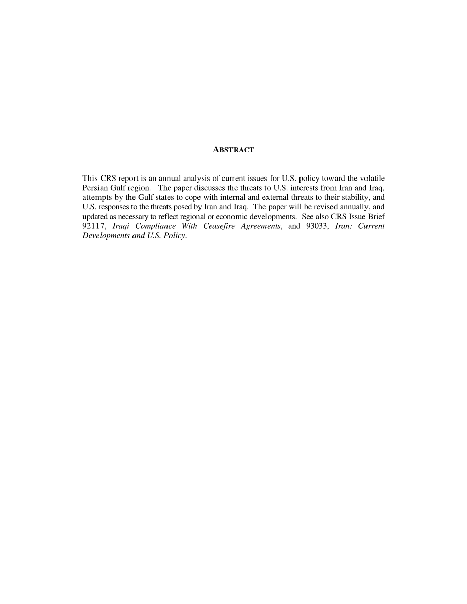 [19990317]RL30093_波斯湾：1999年美国政策问题.pdf_第2页