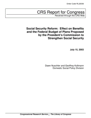 [20030715]RL32006_社会保障改革：总统委员会提出的加强社会保障计划对福利和联邦预算的影响.pdf