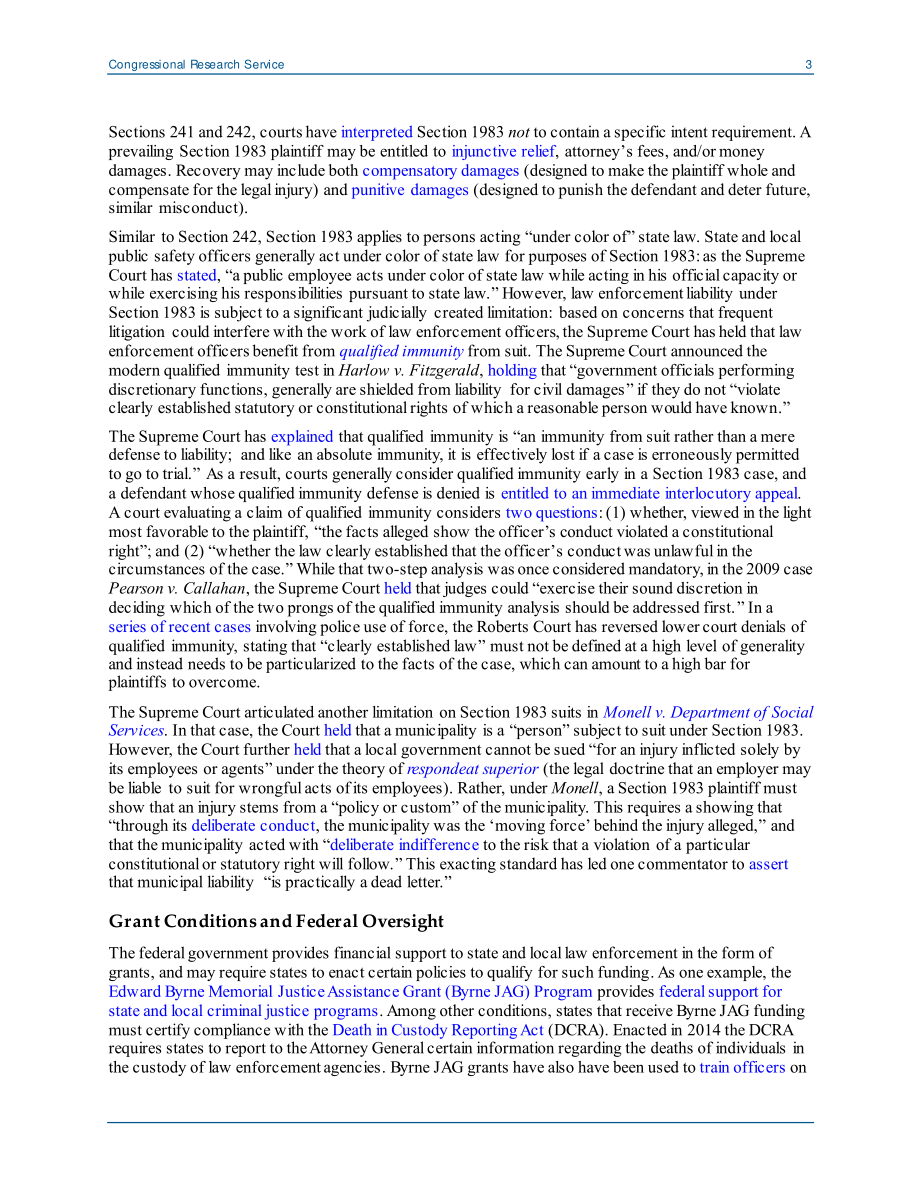 [20200625]LSB10486_国会和警察改革：现行法律和最新提案.pdf_第3页
