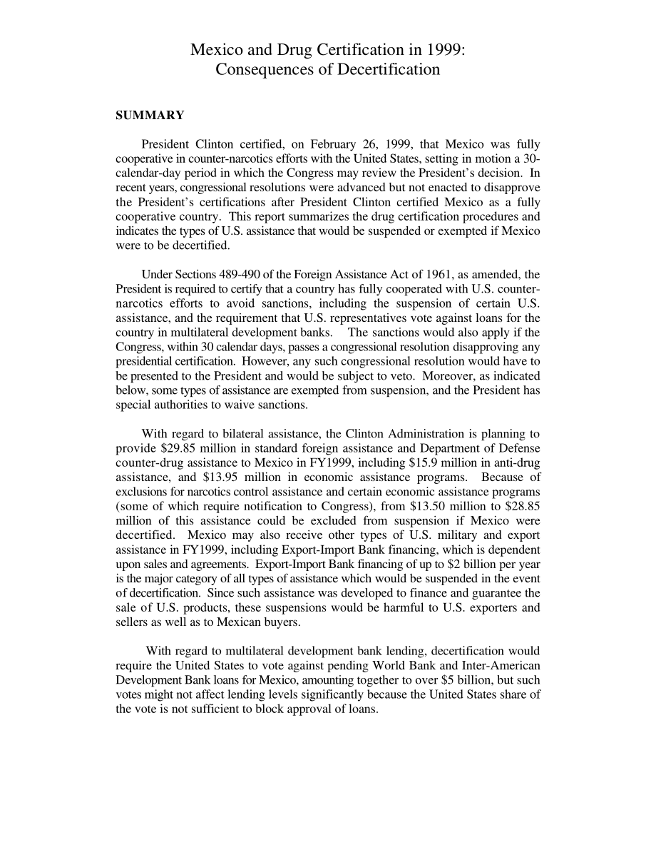 [19990304]RL30080_1999年墨西哥和药品认证：取消认证的后果.pdf_第3页