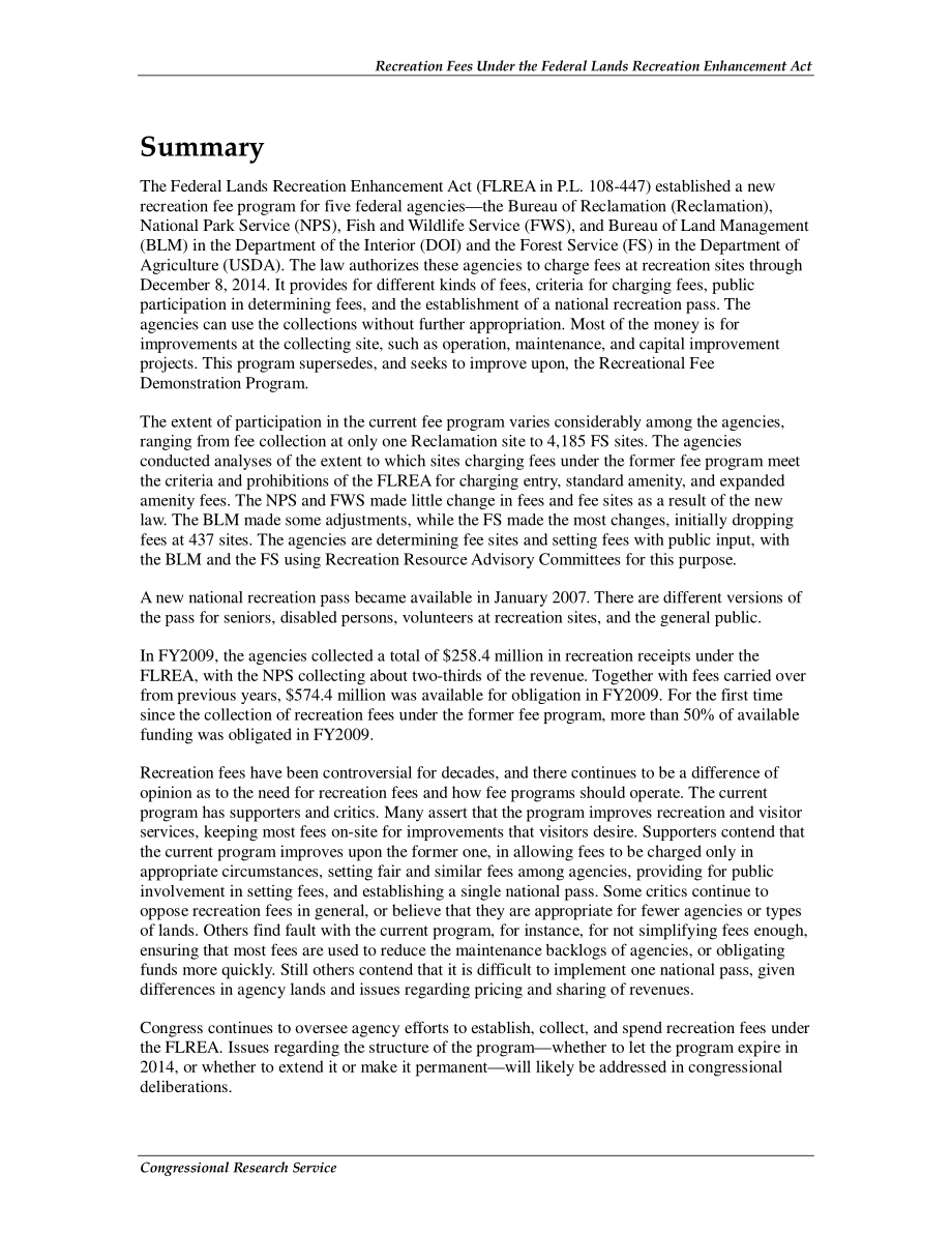 [20101021]RL33730_《联邦土地休闲增强法案》规定的休闲费用.pdf_第2页