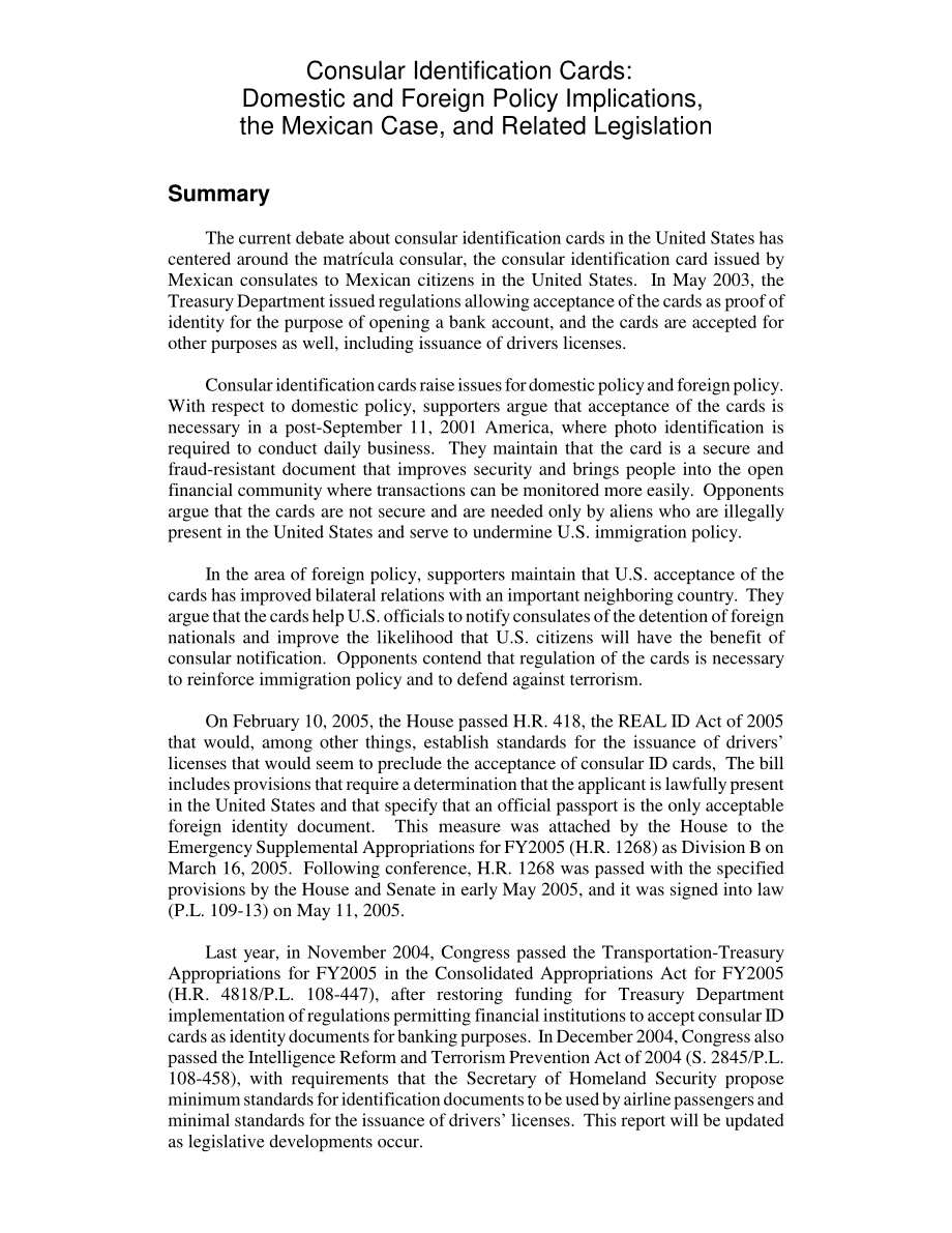 [20050526]RL32094_领事身份证：国内外政策影响、墨西哥案例和相关立法.pdf_第2页