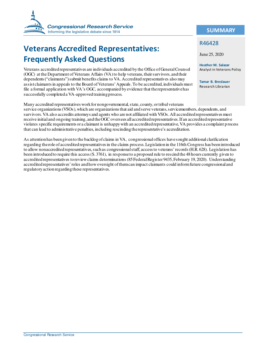 [20200625]R46428_退伍军人认证代表：常见问题解答.pdf_第2页