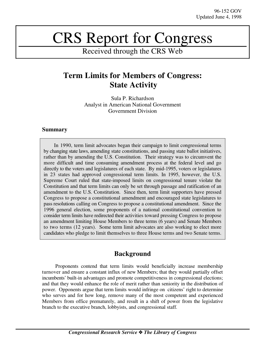 [19980604]96-152GOV_国会议员的任期限制：状态活动.pdf_第1页