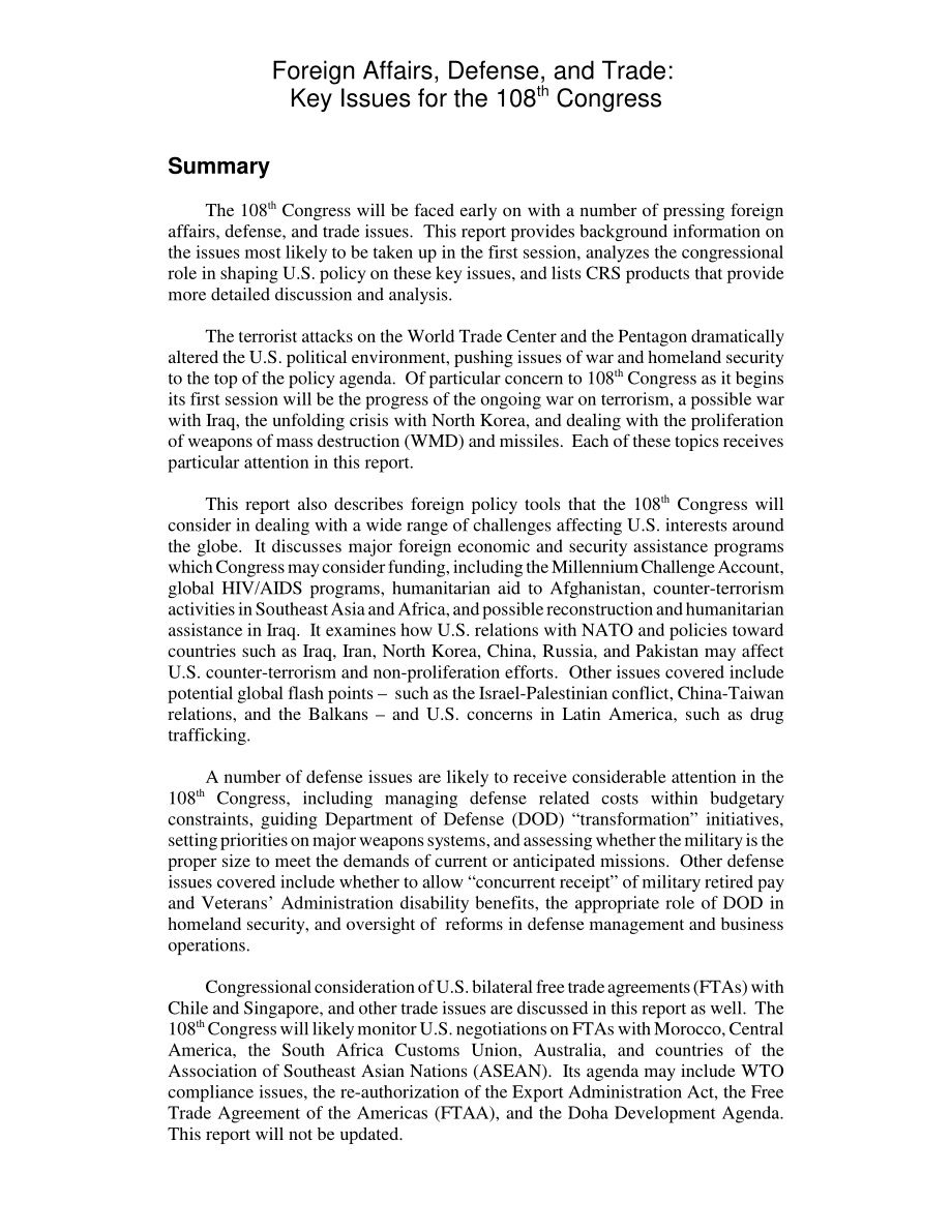 [20030103]RL31688_外交、国防和贸易：第108届大会的关键问题.pdf_第2页
