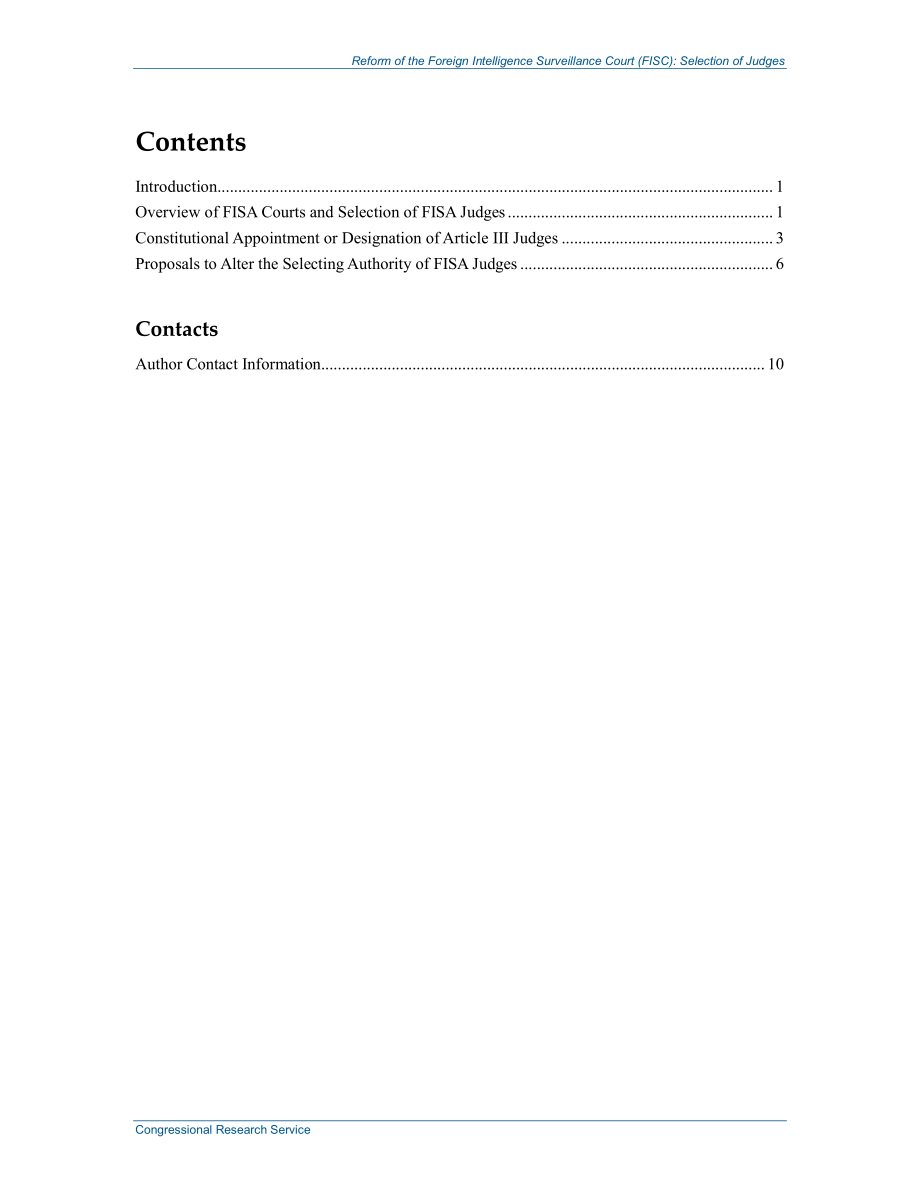 [20140507]R43534_外国情报监督法院（FISC）的改革：挑选法官.pdf_第3页
