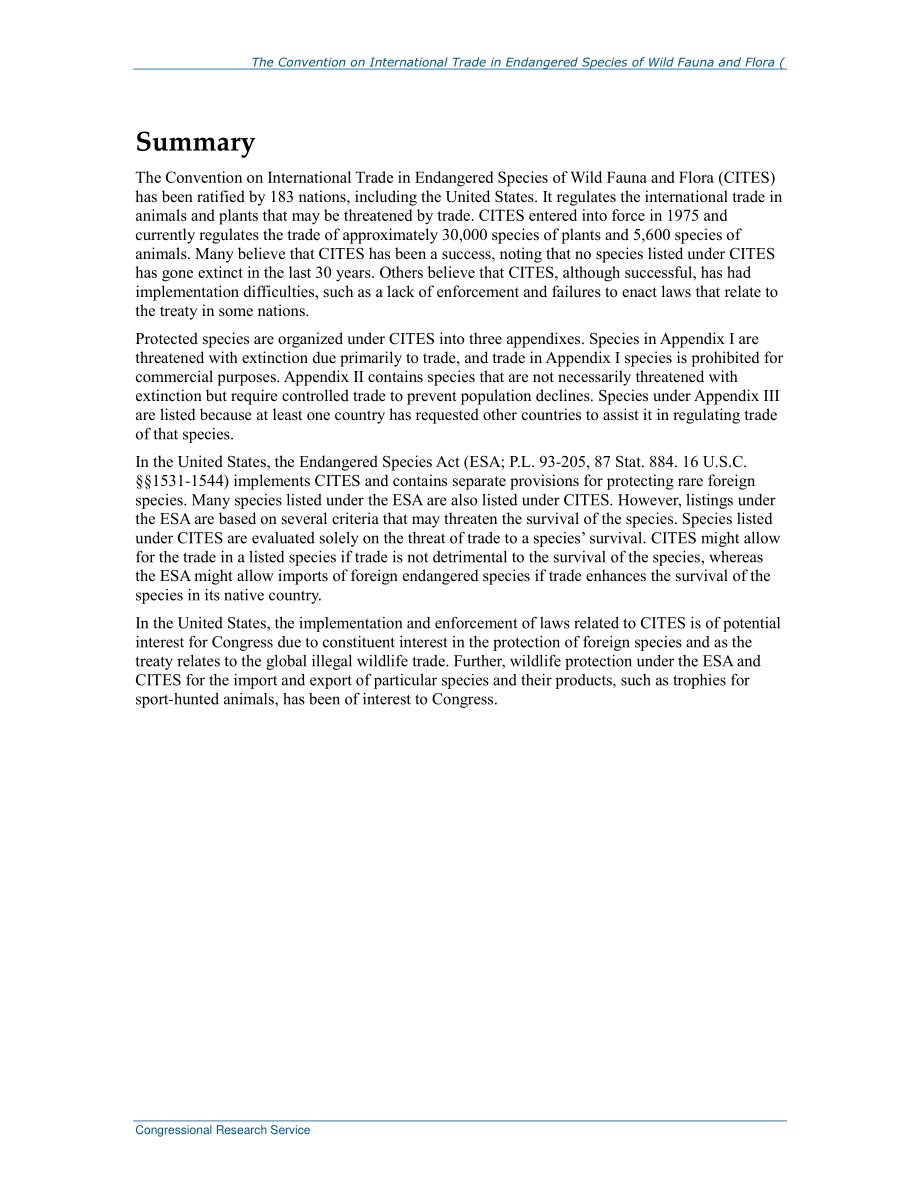 [20160921]RL32751_濒危野生动植物种国际贸易公约（CITES）.pdf_第2页