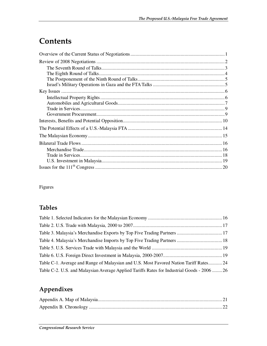 [20090126]RL33445_拟议中的美马自由贸易协定.pdf_第3页
