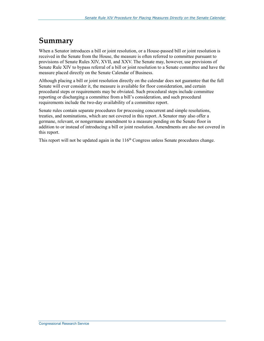 [20191016]RS22309_参议院第十四条将措施直接列入参议院日历的程序.pdf_第2页