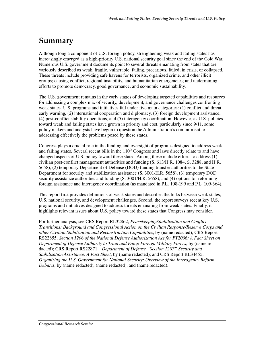[20080828]RL34253_脆弱和失败状态：不断演变的安全威胁和美国政策.pdf_第2页