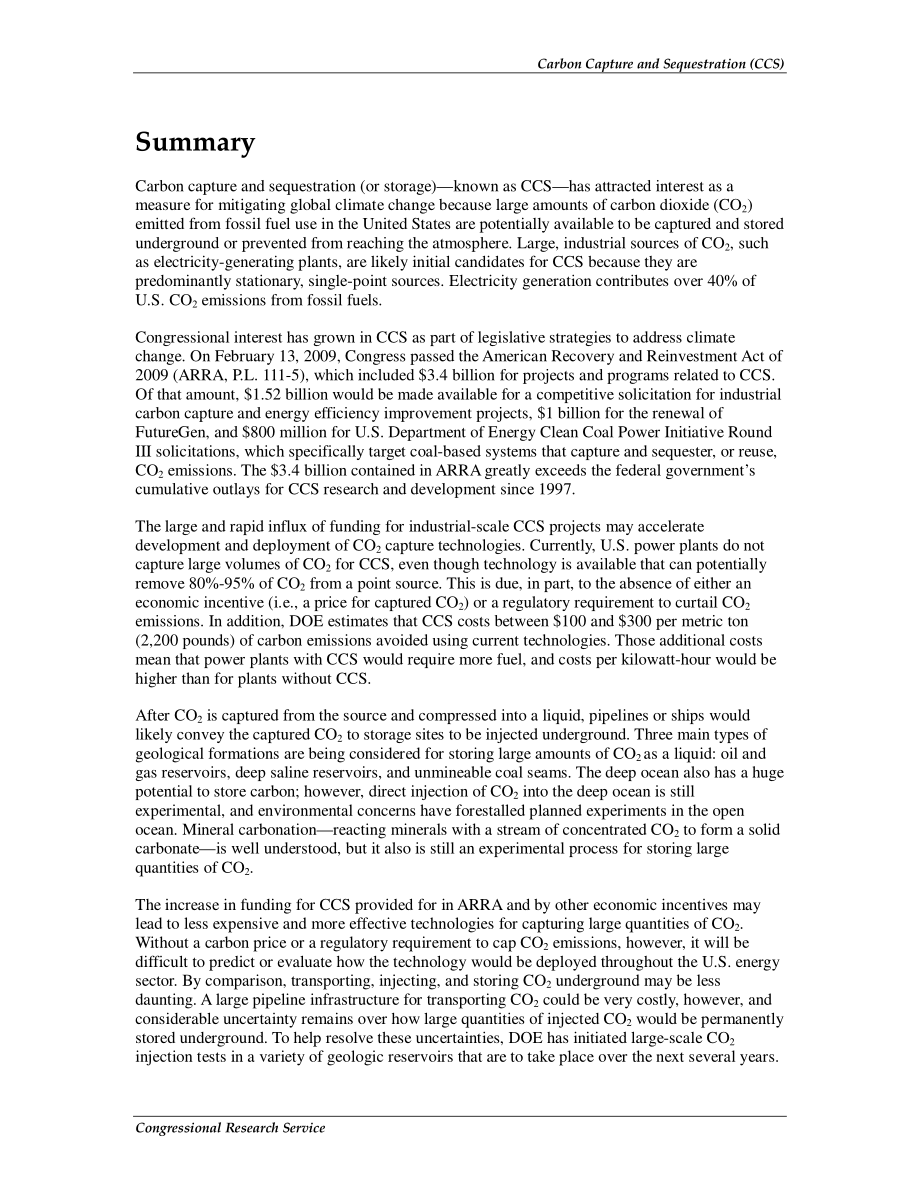 [20090619]RL33801_碳捕获和封存（CCS）.pdf_第2页