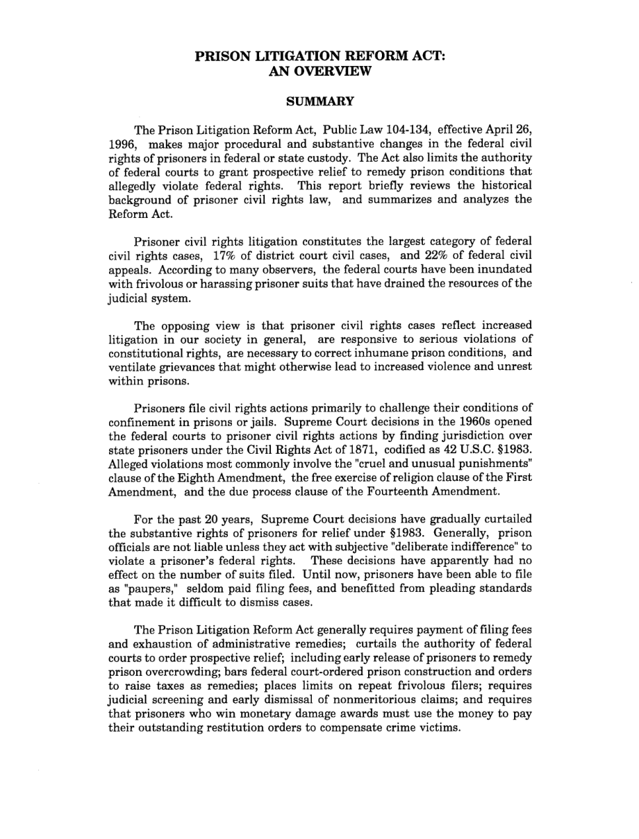 [19960530]96-513_《监狱诉讼改革法案》：概述.pdf_第2页