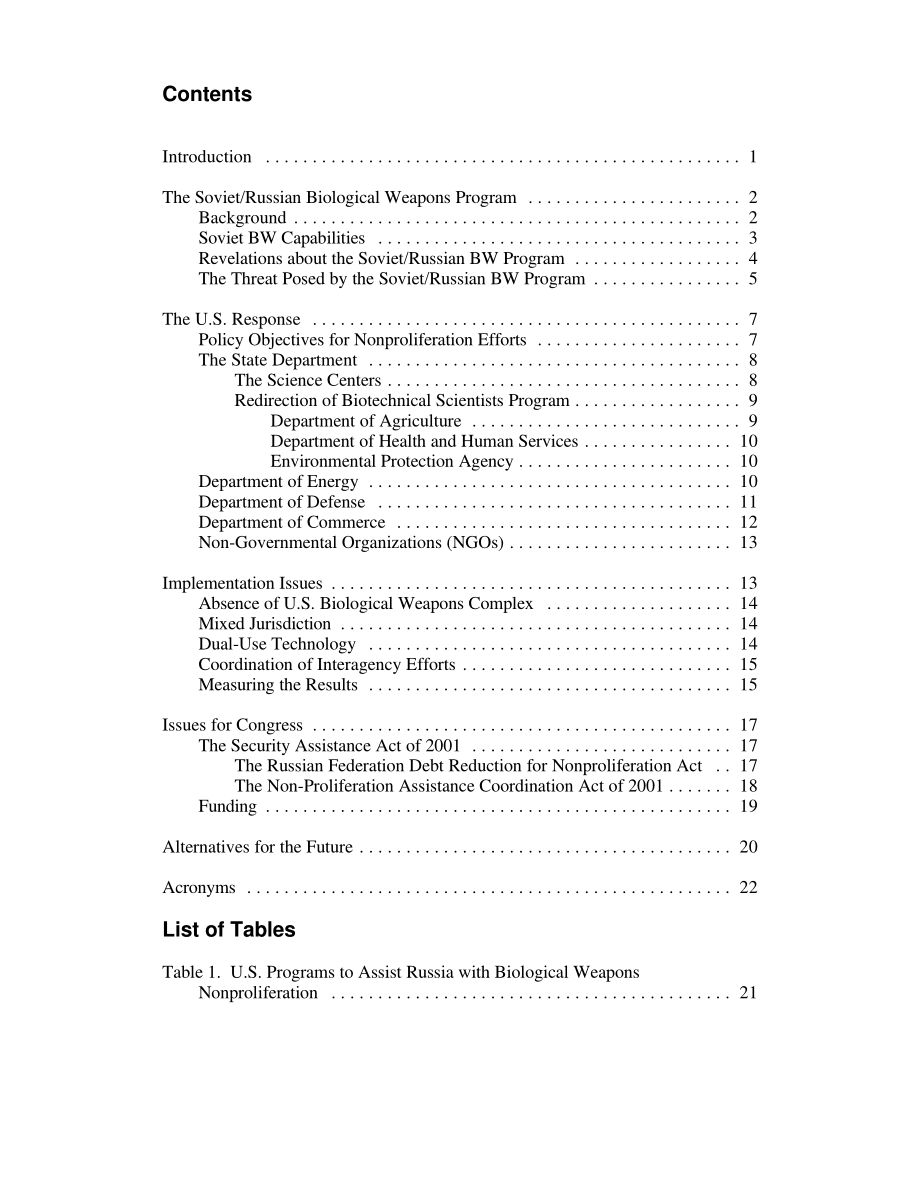 [20020419]RL31368_防止生物武器扩散：美国对前苏联国家的援助.pdf_第3页
