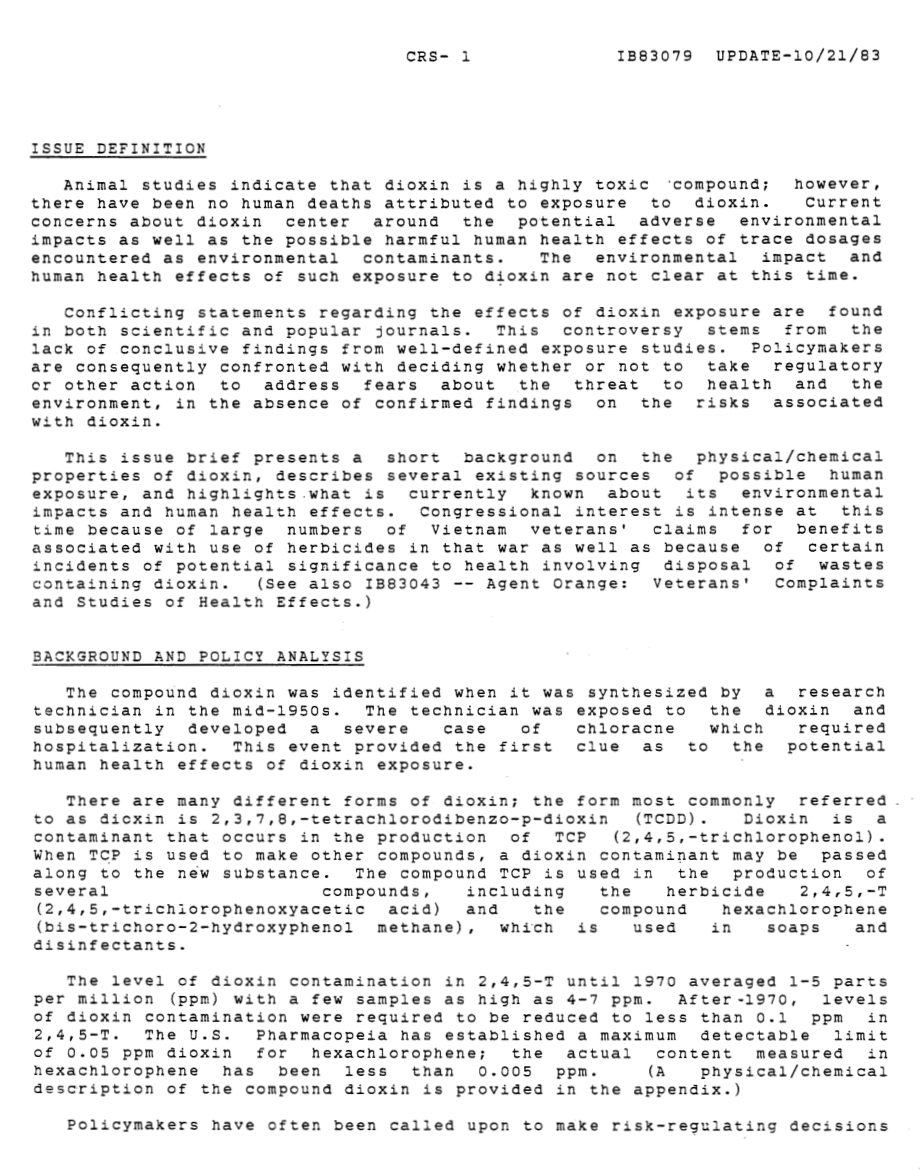 [19831021]IB83079_二恶英：环境影响和潜在的人类健康影响.pdf_第2页