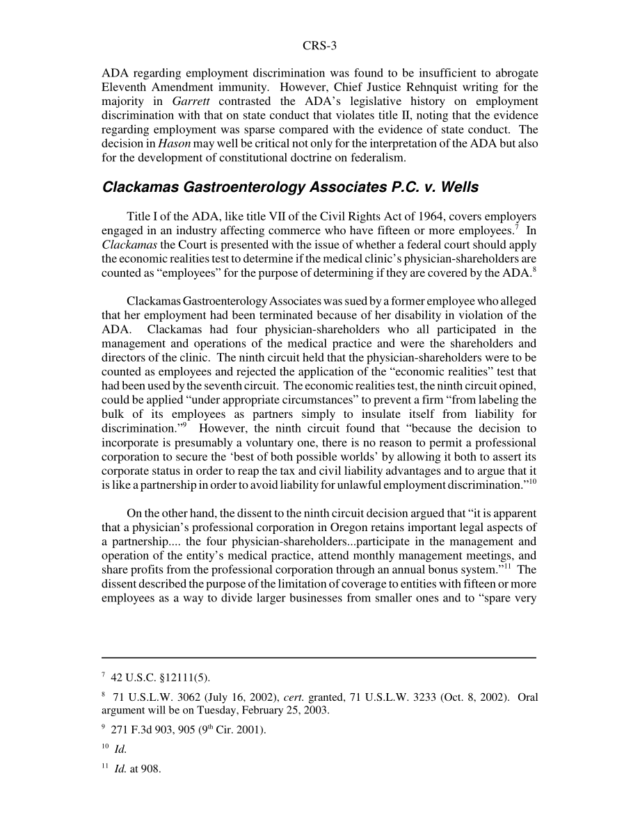 [20021231]RS21374_《美国残疾人法案》（ADA）：2002-2003年最高法院未决判决.pdf_第3页