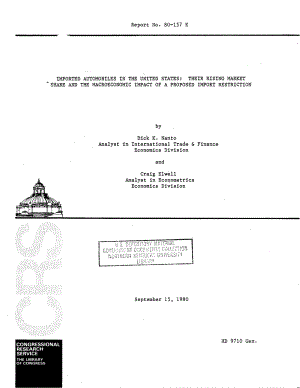 [19800915]80-157_美国进口汽车：它们不断上升的市场份额和拟议进口限制的宏观经济影响.pdf