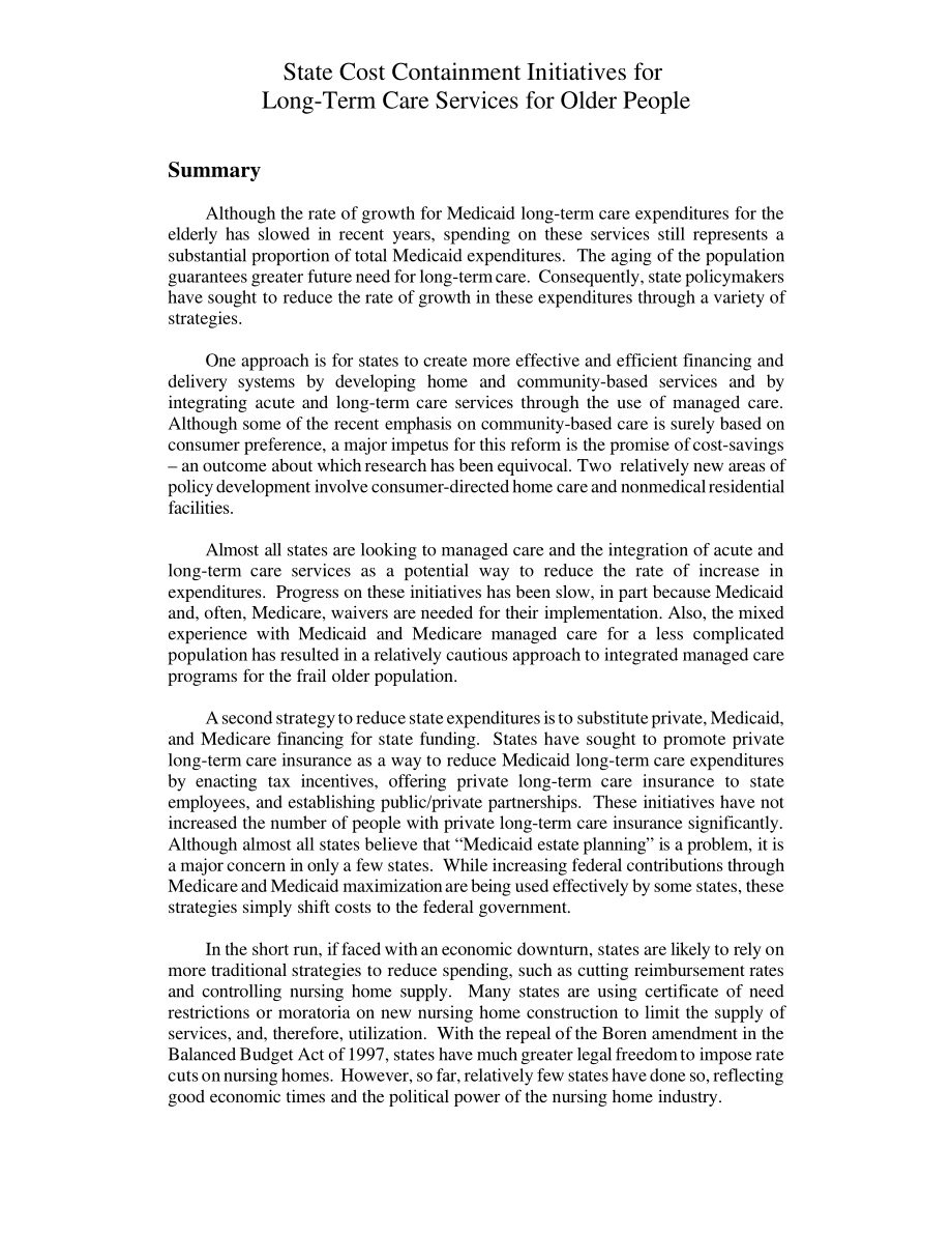 [20000508]RL30752_老年人长期护理服务的国家成本控制举措.pdf_第2页