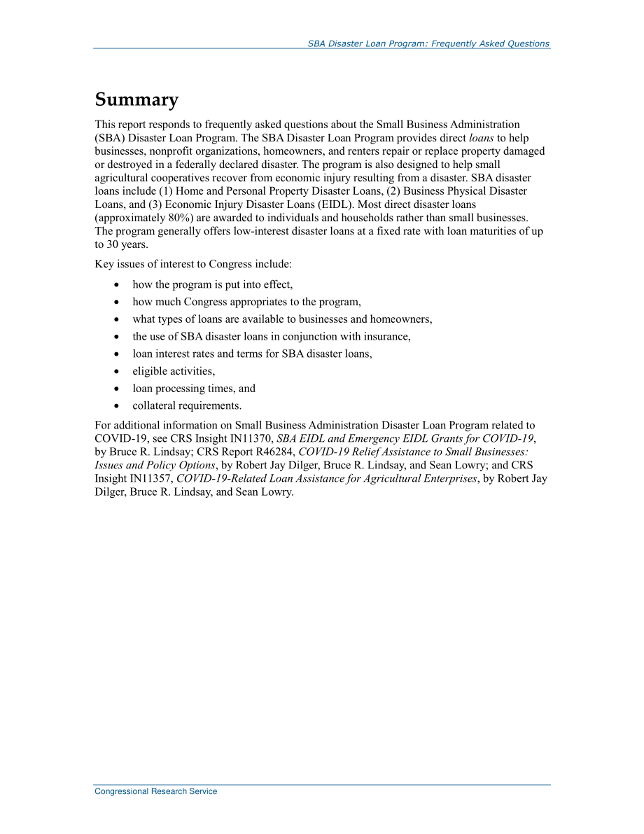 [20200501]R44412_SBA灾难贷款计划：常见问题解答.pdf_第2页
