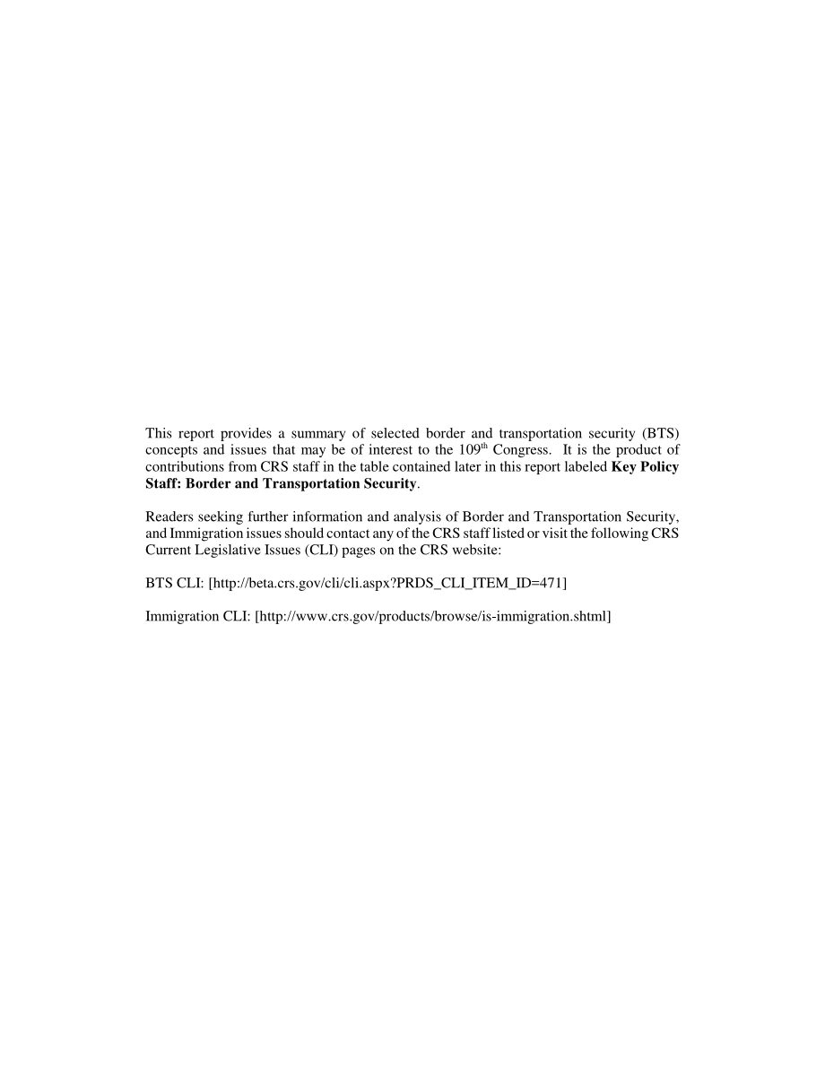[20050407]RL32705_边境和运输安全：国会议题概述.pdf_第2页