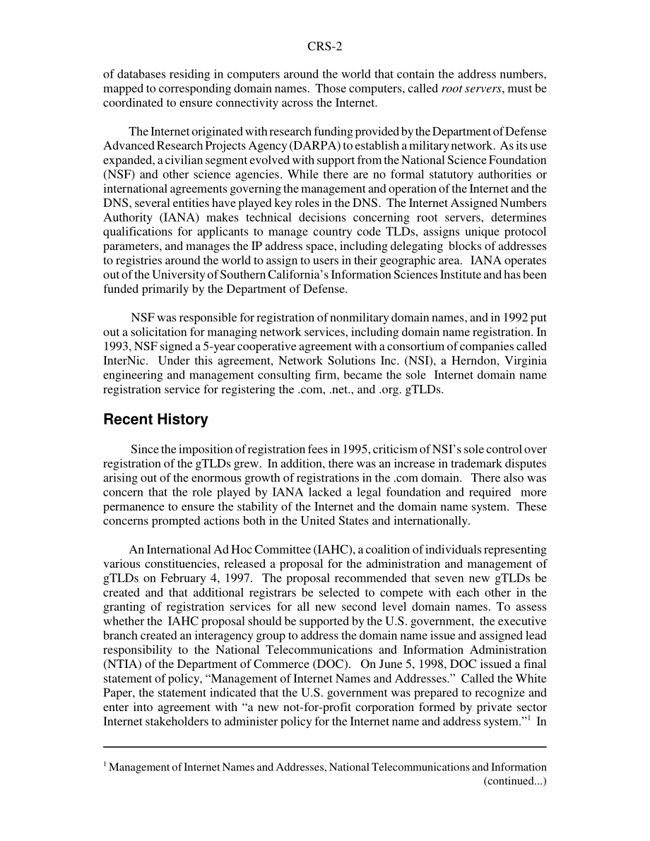 [20030422]97-868STM_Internet域名：背景和政策问题.pdf_第2页