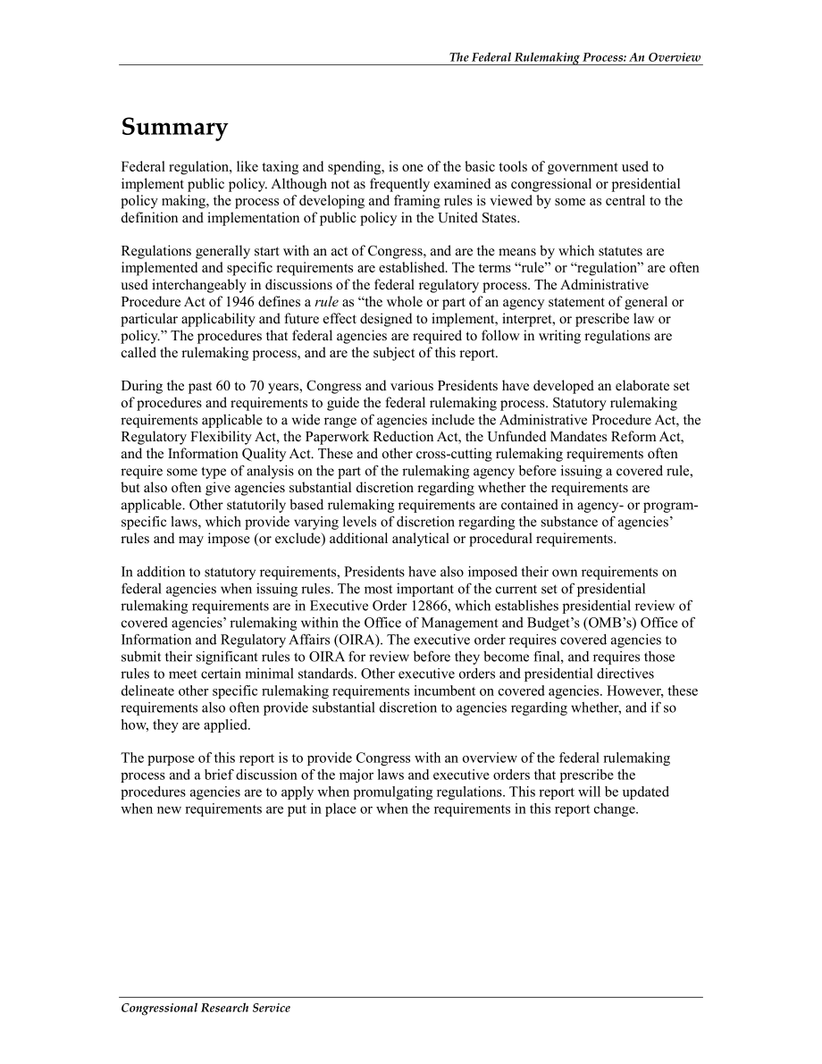 [20130617]RL32240_联邦规则制定过程：概述.pdf_第2页