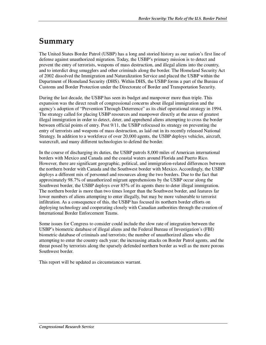 [20100813]RL32562_边境安全：美国边境巡逻队的作用.pdf_第2页
