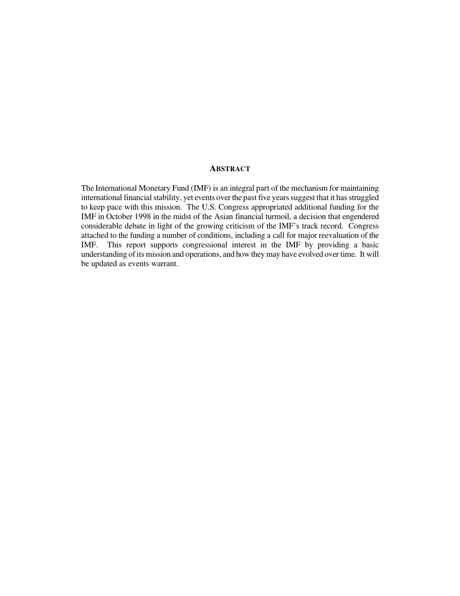 [20000606]RL30575_国际货币基金组织：其使命和行动概述.pdf_第2页