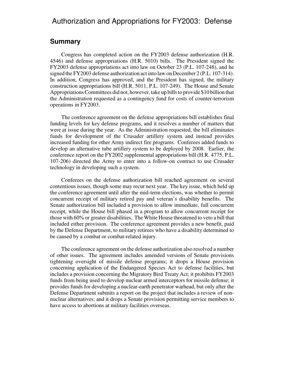 [20021206]RL31305_2003财年的授权和拨款：防守.pdf_第3页