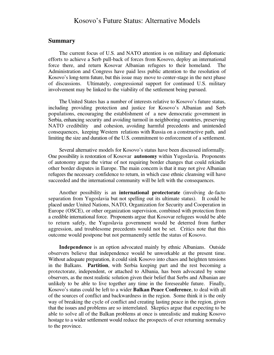 [19990526]RL30187_科索沃的未来地位：替代模型.pdf_第3页