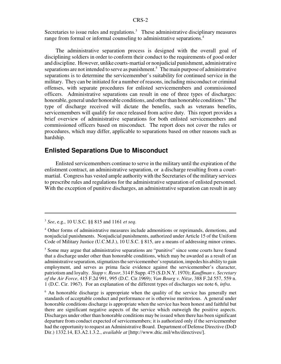 [20040526]RS21849_不当行为的行政离职：军事法庭的替代品或伴侣.pdf_第2页