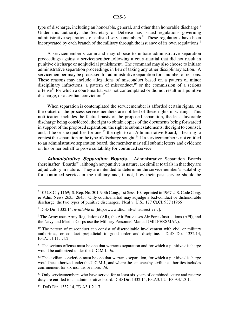 [20040526]RS21849_不当行为的行政离职：军事法庭的替代品或伴侣.pdf_第3页