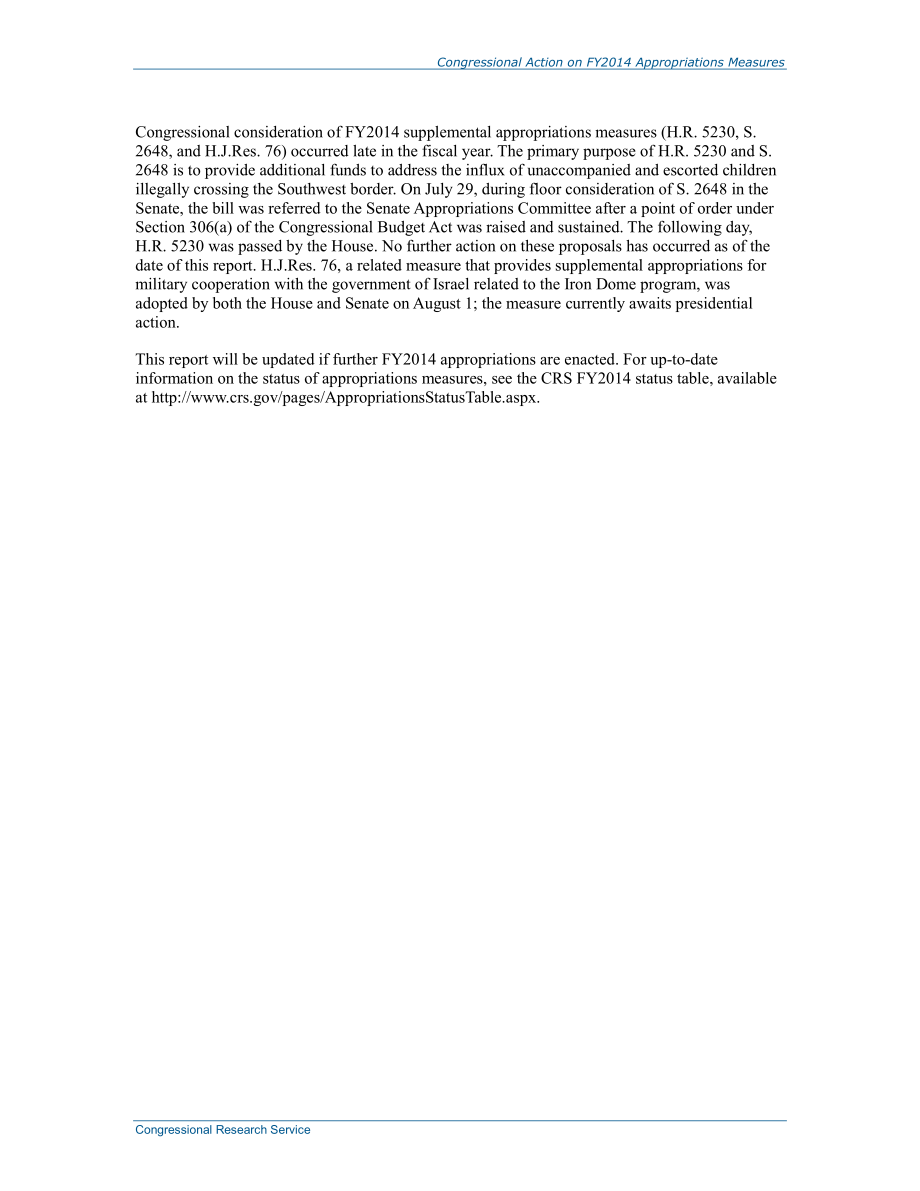 [20140806]R43338_国会就2014财年拨款措施采取的行动.pdf_第3页