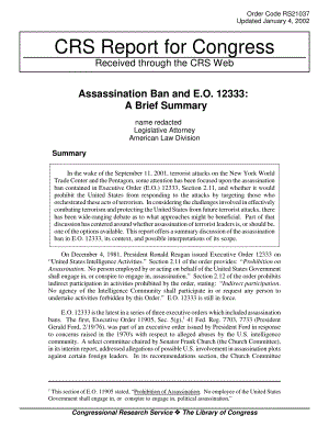 [20020104]RS21037_暗杀禁令和E.O.12333 简要总结.pdf