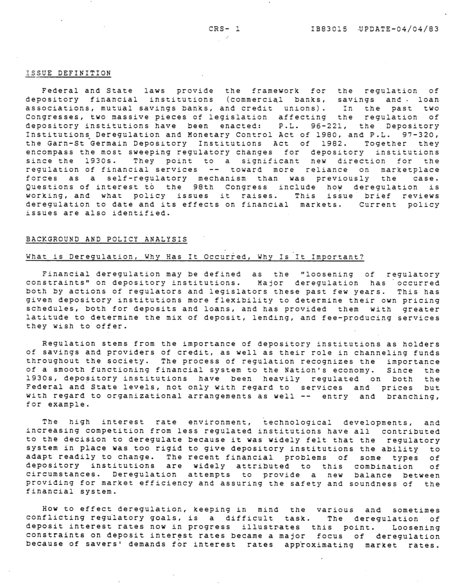 [19850404]IB83015_金融放松管制：现状和立法问题.pdf_第2页