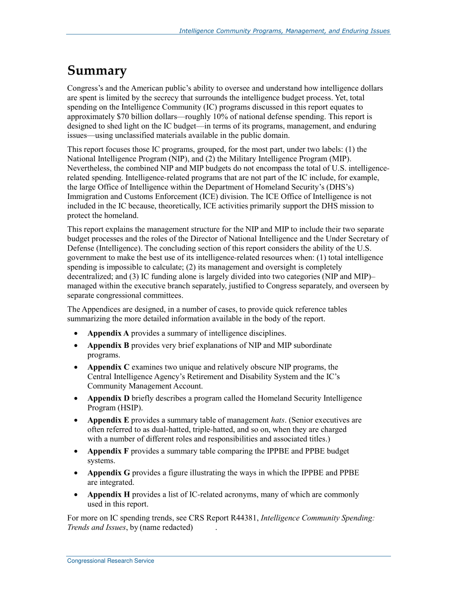 [20161108]R44681_情报社区计划、管理和持久问题.pdf_第2页