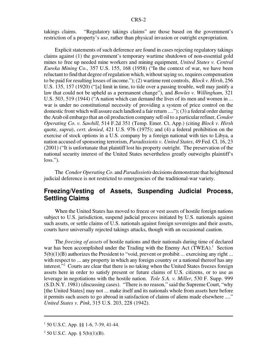 [20011205]RS21040_国际冲突与产权：第五修正案“征收”问题.pdf_第2页